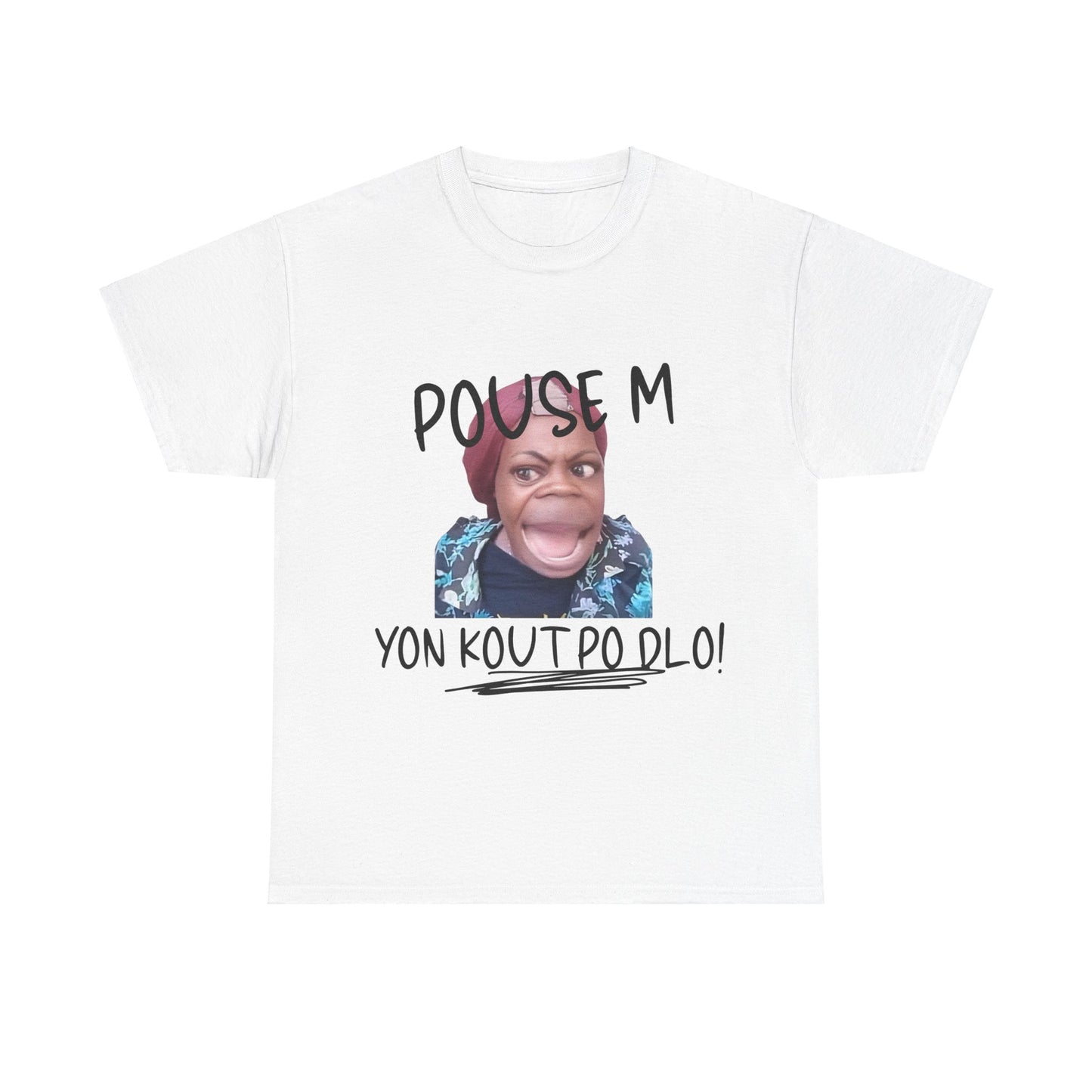 Ban Mwen yon Kout Po Dlo Model2, by Kome Senterez, Haitian TShirt, Machetoupatou