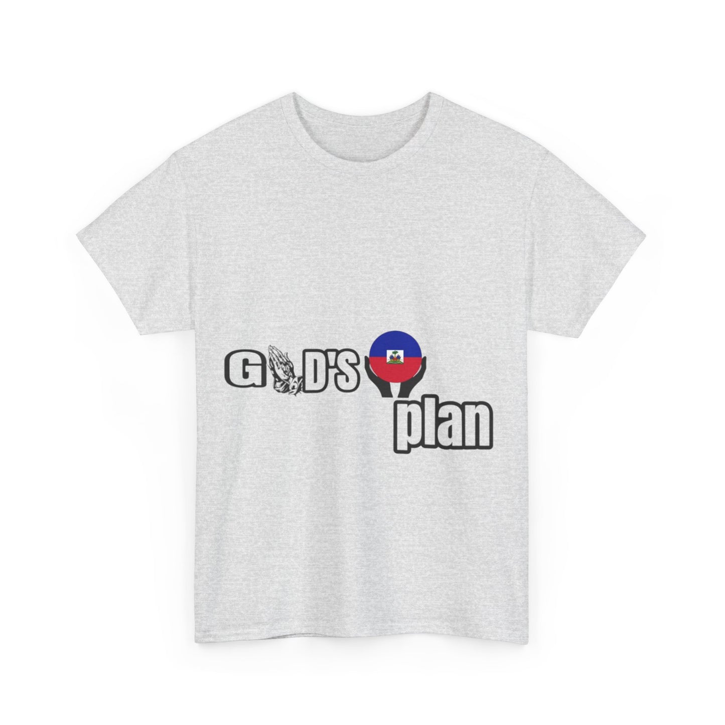 God's Plan with the Haiti Flag" t-shirts, by Mama Benie