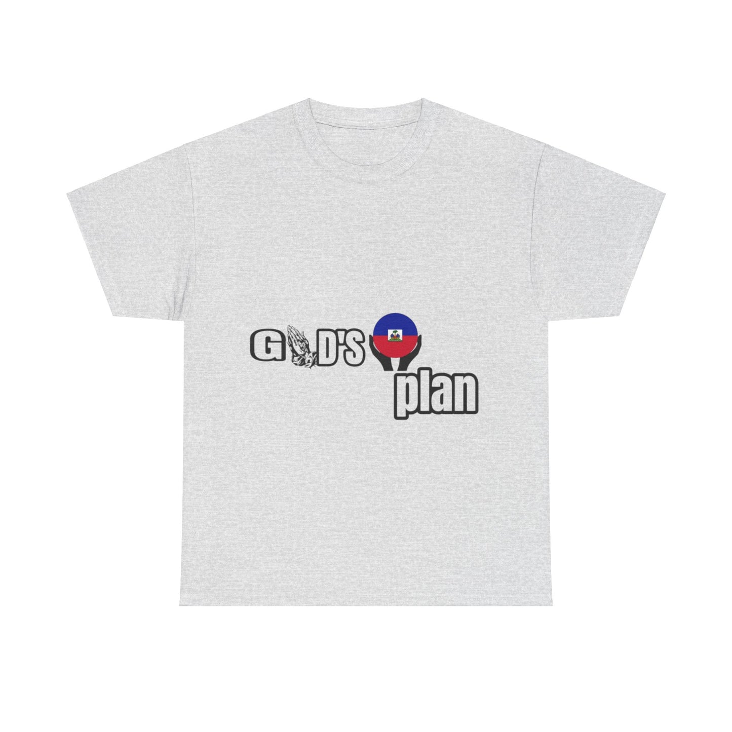 God's Plan with the Haiti Flag" t-shirts, by Mama Benie