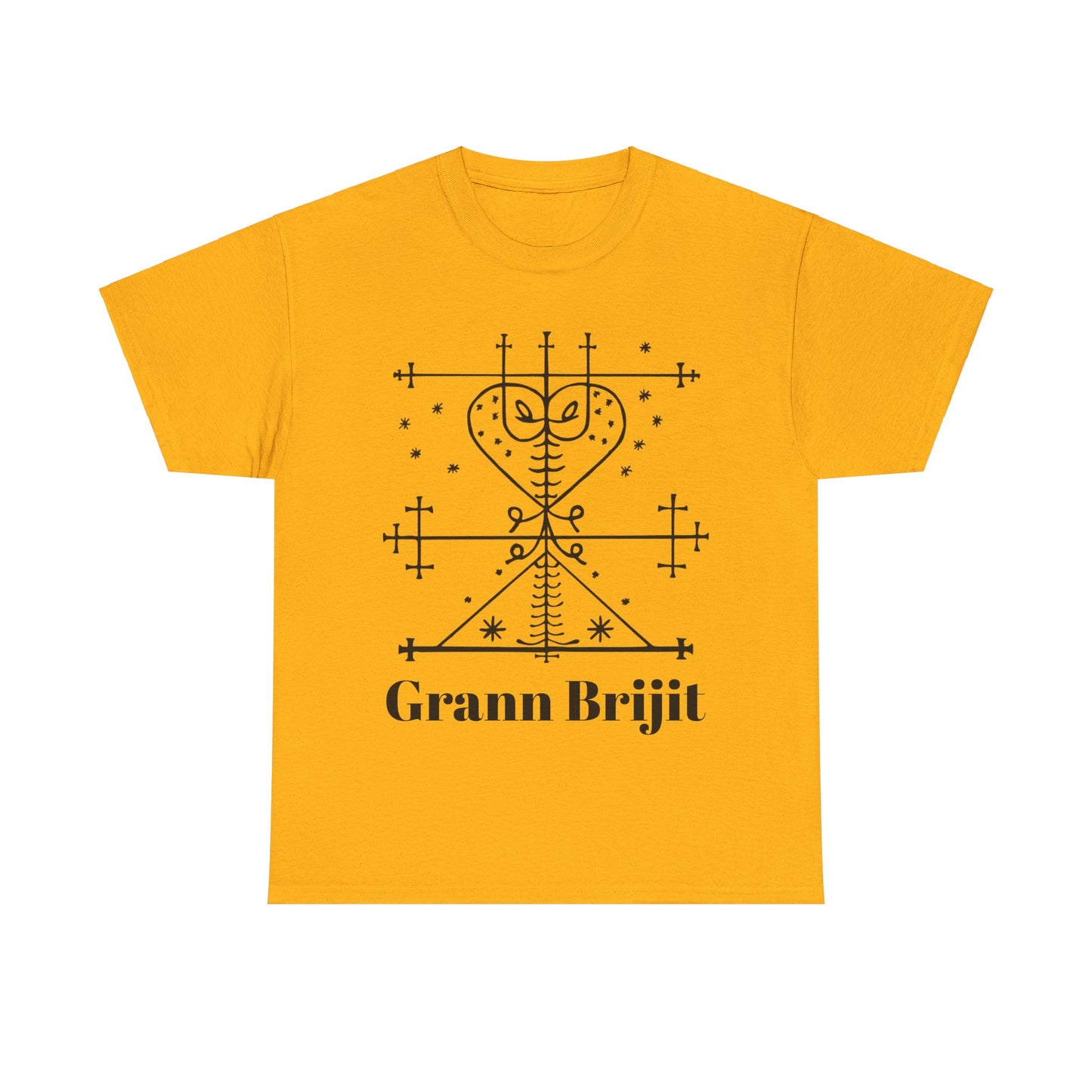 Grann Brijit Vodou Veve Unisex Tee, Haitian Vodou, Machetoupatou