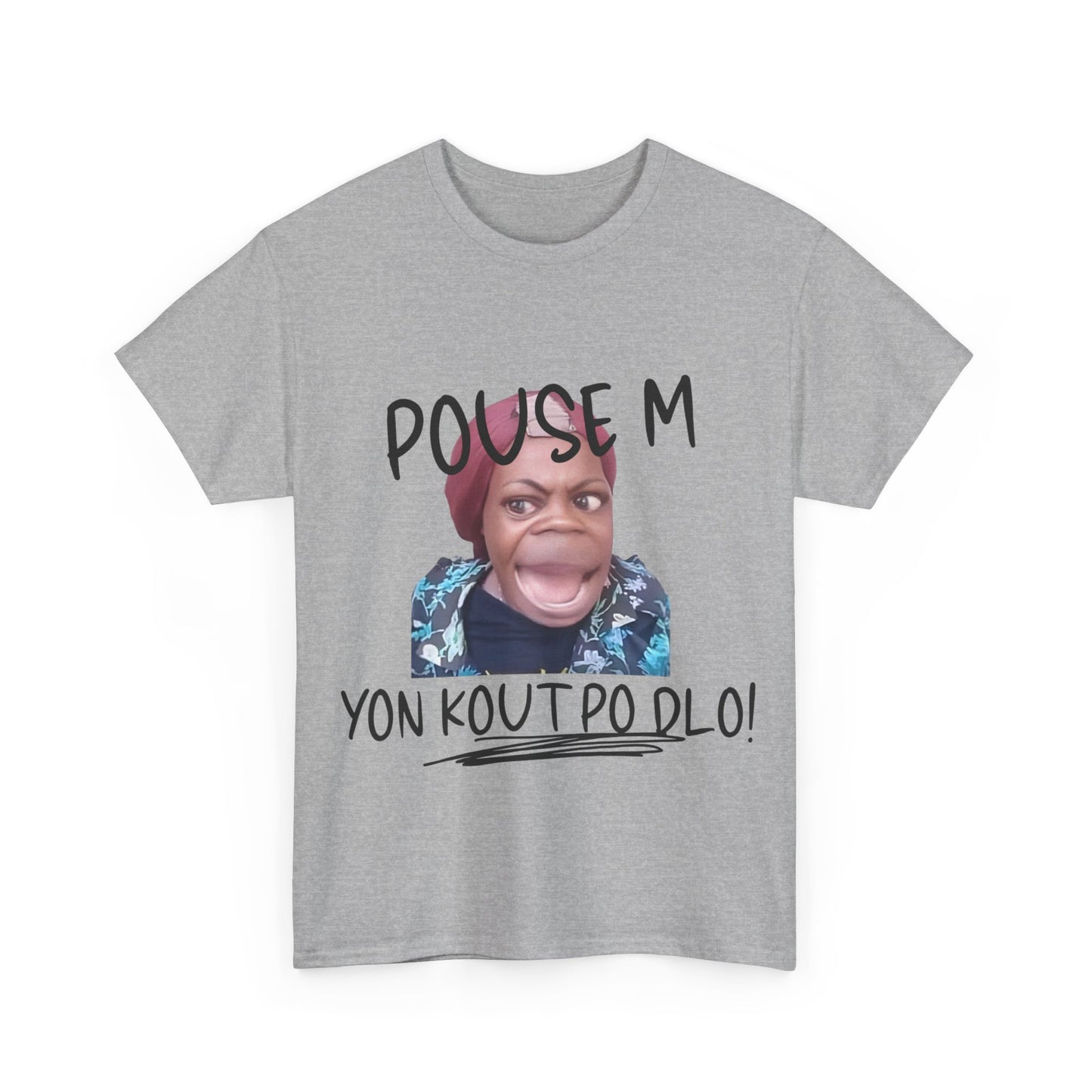 Ban Mwen yon Kout Po Dlo Model2, by Kome Senterez, Haitian TShirt, Machetoupatou