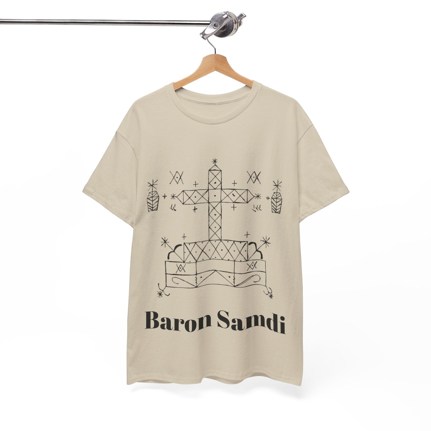 Baron Samdi Vodou Veve Unisex Tee, Haitian Vodou, Machetoupatou