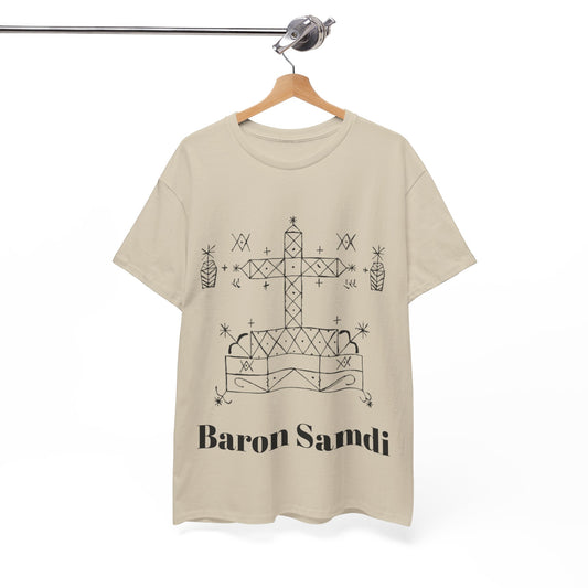 Baron Samdi Vodou Veve Unisex Tee, Haitian Vodou, Machetoupatou