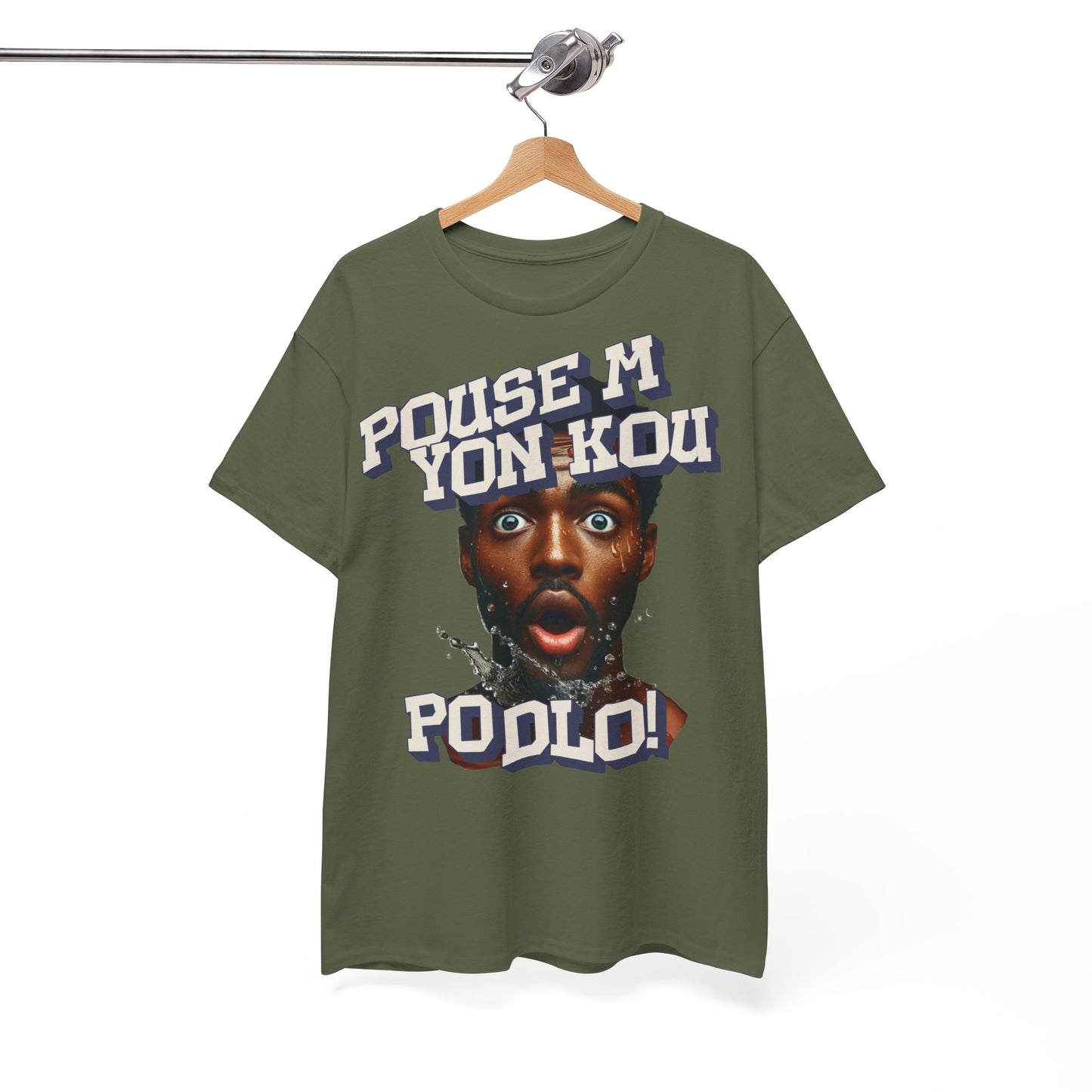 Pouse M yon Kout Po Dlo Model5, by Kome Senterez, Haitian TShirt, Machetoupatou