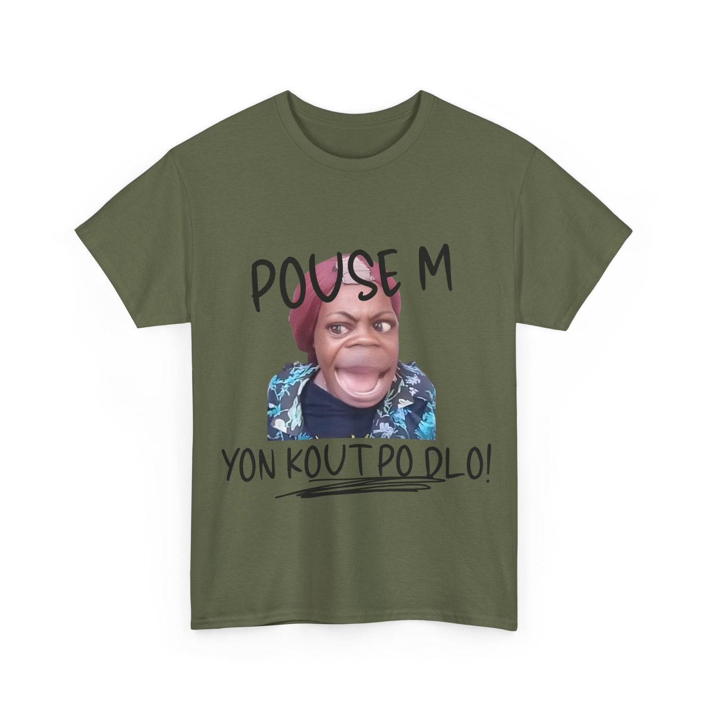 Ban Mwen yon Kout Po Dlo Model2, by Kome Senterez, Haitian TShirt, Machetoupatou