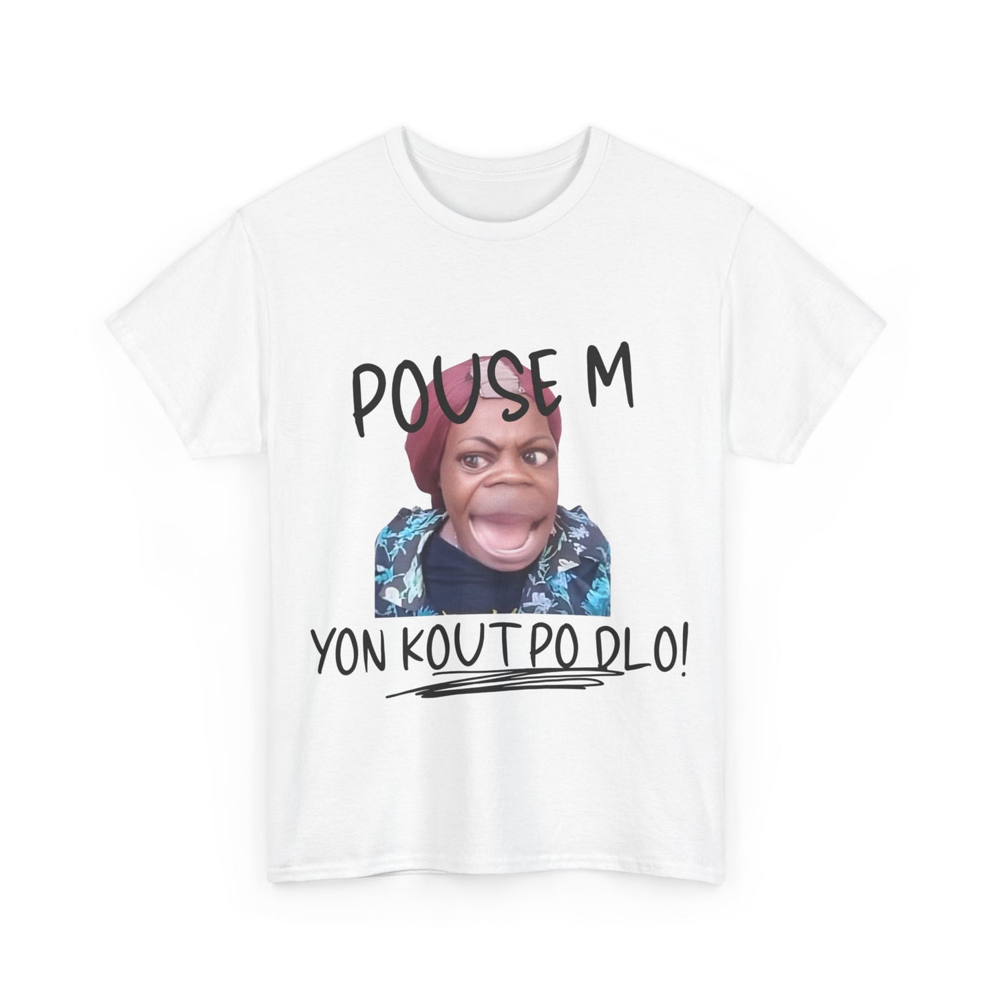 Ban Mwen yon Kout Po Dlo Model2, by Kome Senterez, Haitian TShirt, Machetoupatou