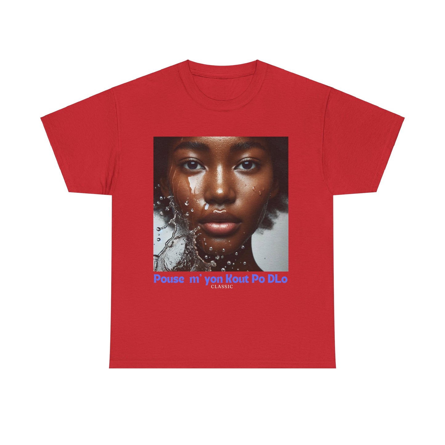 Ban Mwen yon Kout Po Dlo Model4, by Kome Senterez, Haitian TShirt, Machetoupatou