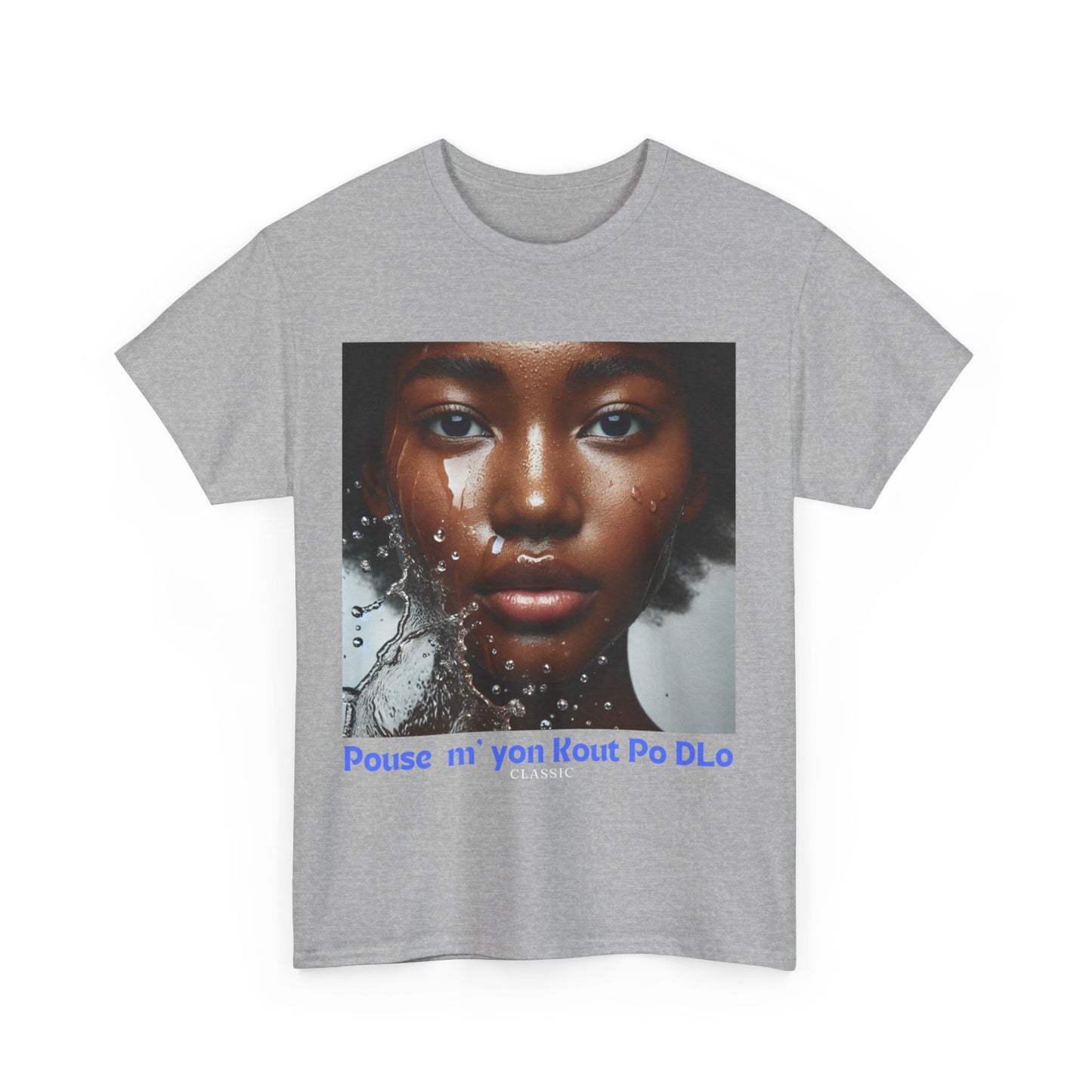 Ban Mwen yon Kout Po Dlo Model4, by Kome Senterez, Haitian TShirt, Machetoupatou