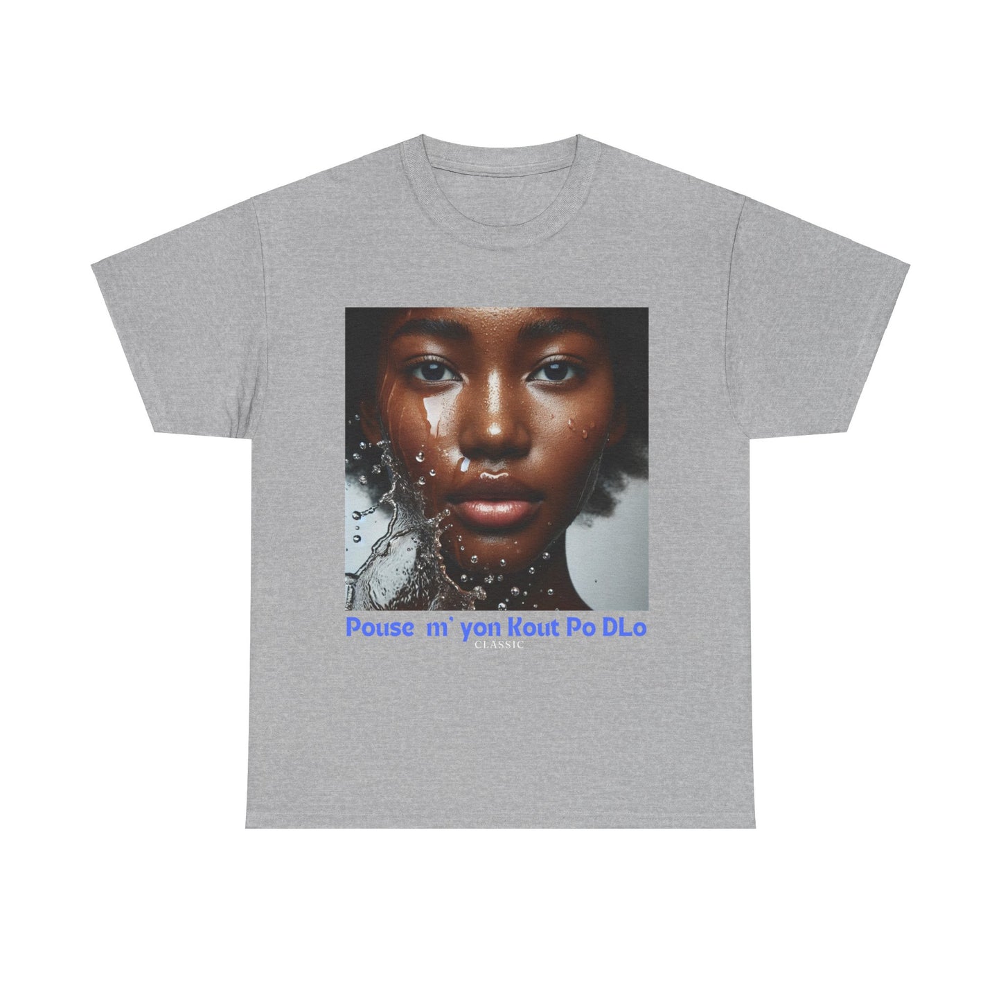 Ban Mwen yon Kout Po Dlo Model4, by Kome Senterez, Haitian TShirt, Machetoupatou