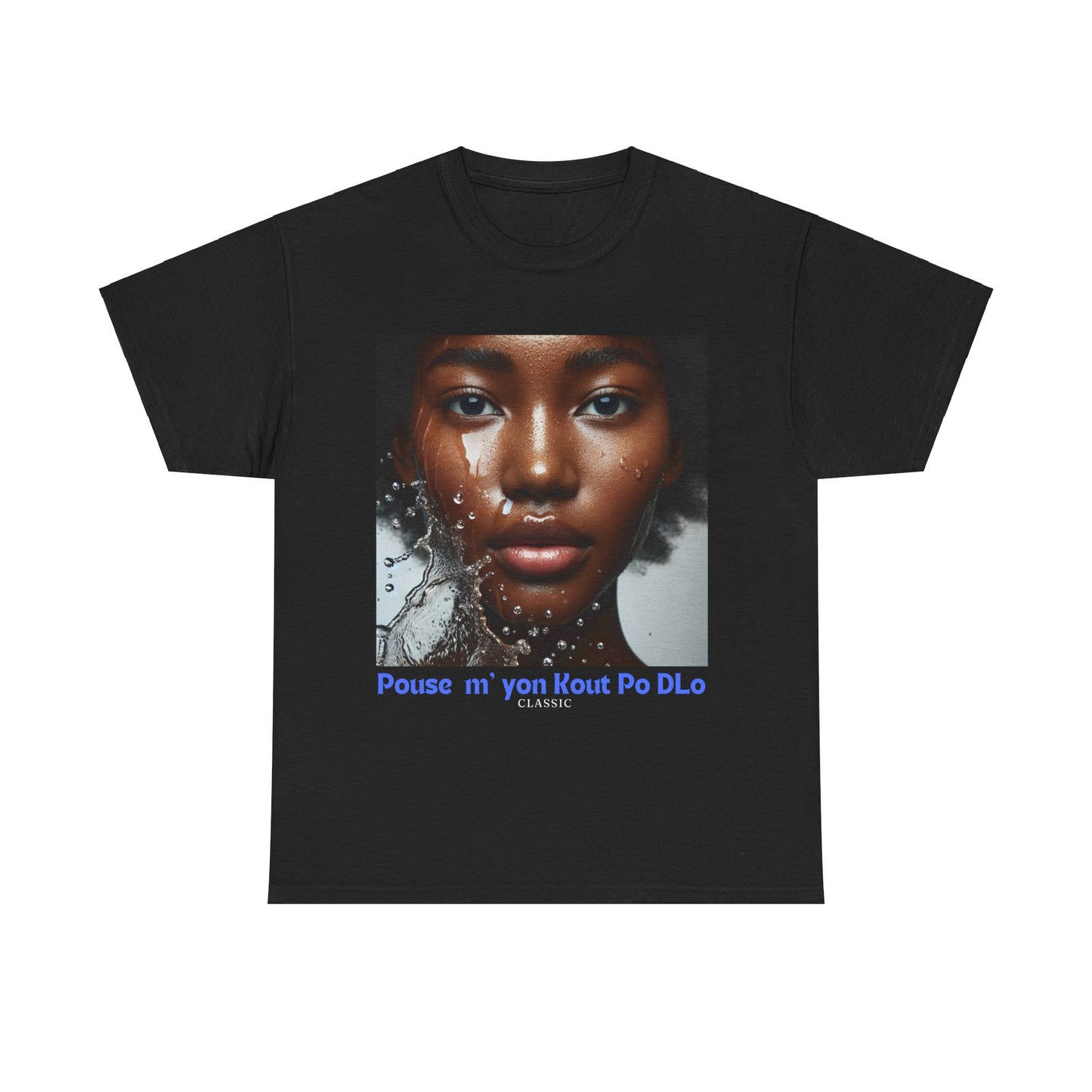 Ban Mwen yon Kout Po Dlo Model4, by Kome Senterez, Haitian TShirt, Machetoupatou