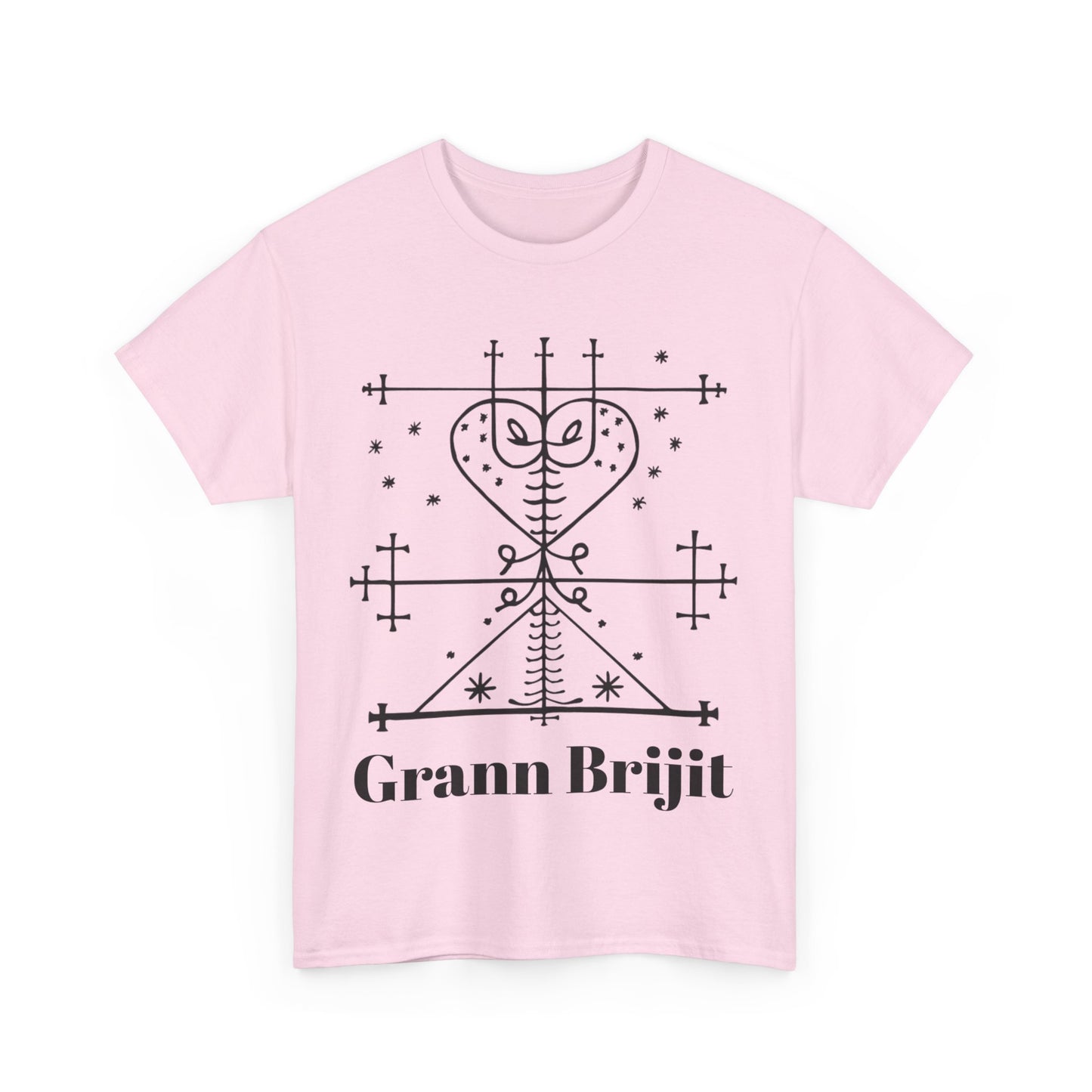 Grann Brijit Vodou Veve Unisex Tee, Haitian Vodou, Machetoupatou