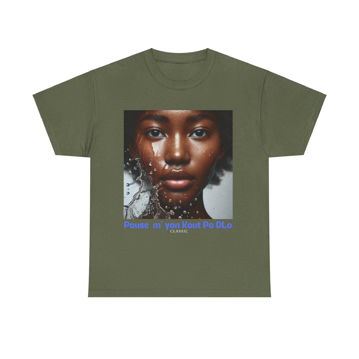 Ban Mwen yon Kout Po Dlo Model4, by Kome Senterez, Haitian TShirt, Machetoupatou