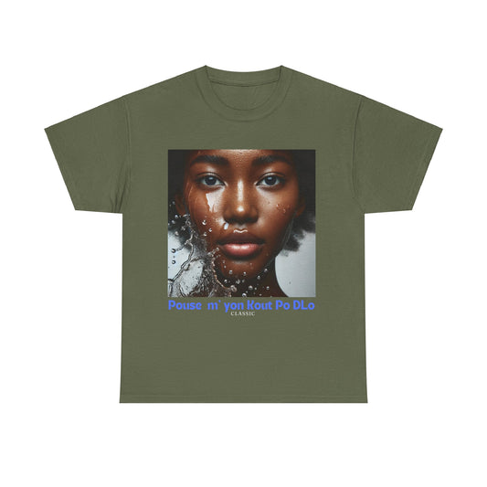 Ban Mwen yon Kout Po Dlo Model4, by Kome Senterez, Haitian TShirt, Machetoupatou