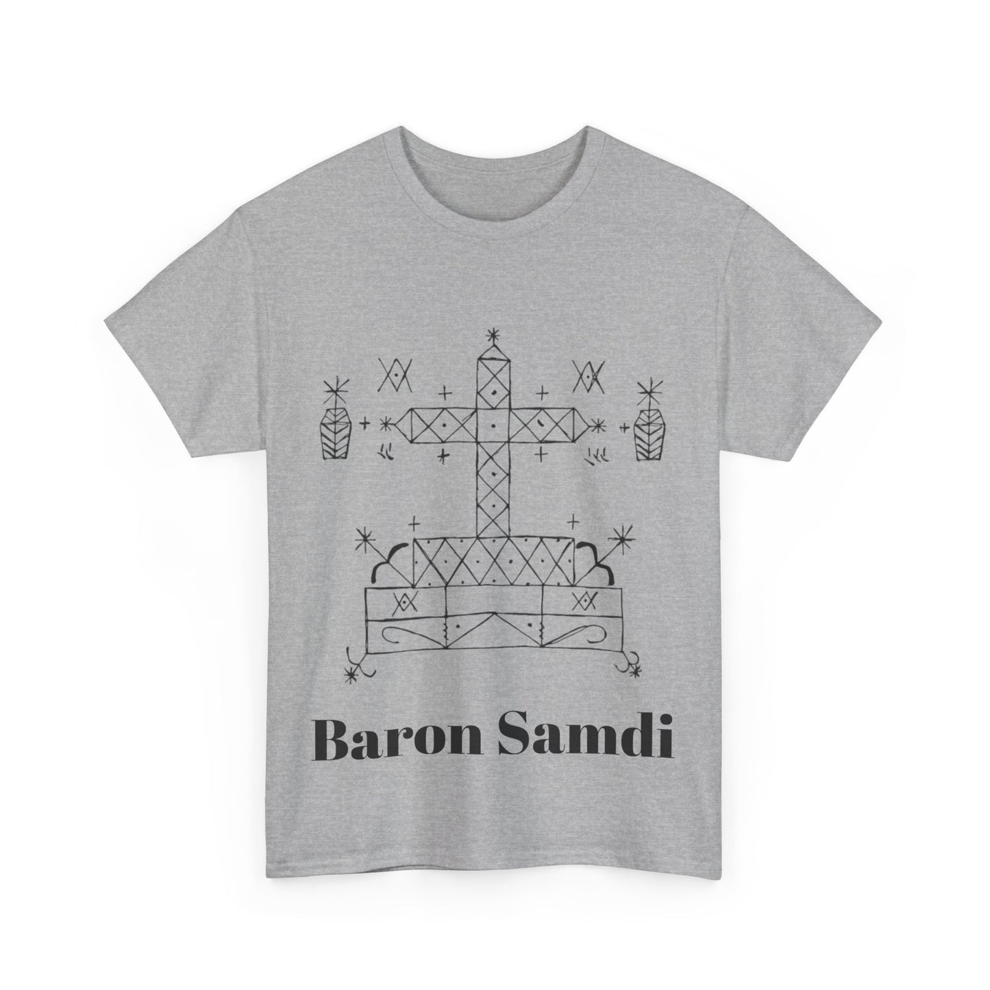 Baron Samdi Vodou Veve Unisex Tee, Haitian Vodou, Machetoupatou