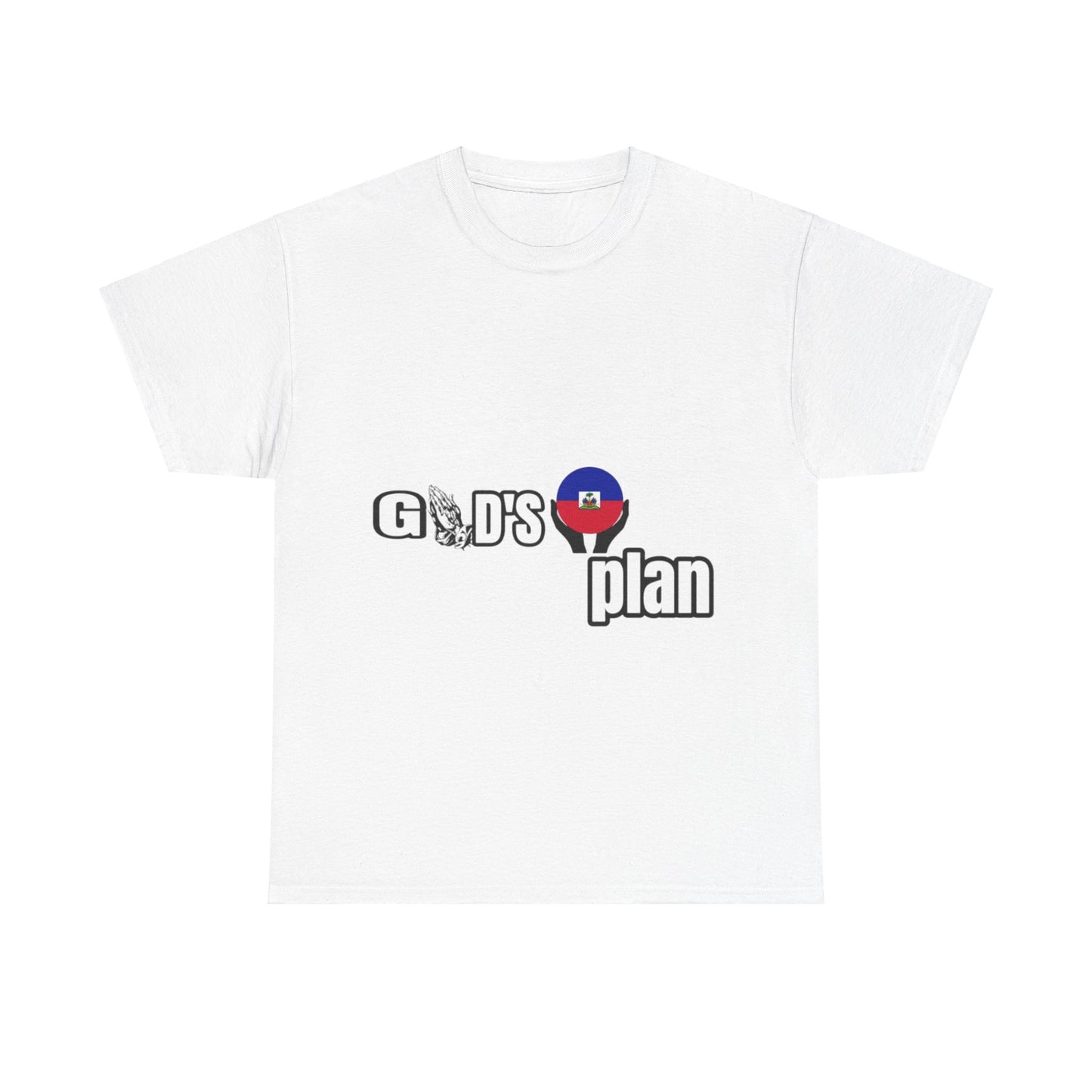 God's Plan with the Haiti Flag" t-shirts, by Mama Benie