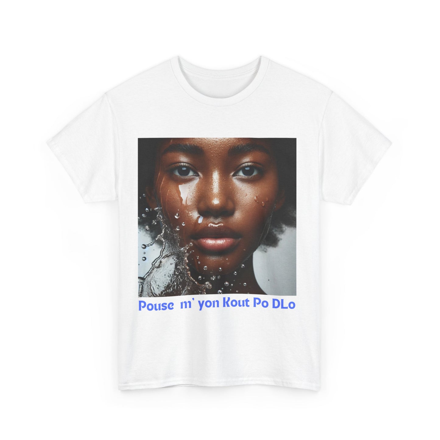 Ban Mwen yon Kout Po Dlo Model4, by Kome Senterez, Haitian TShirt, Machetoupatou