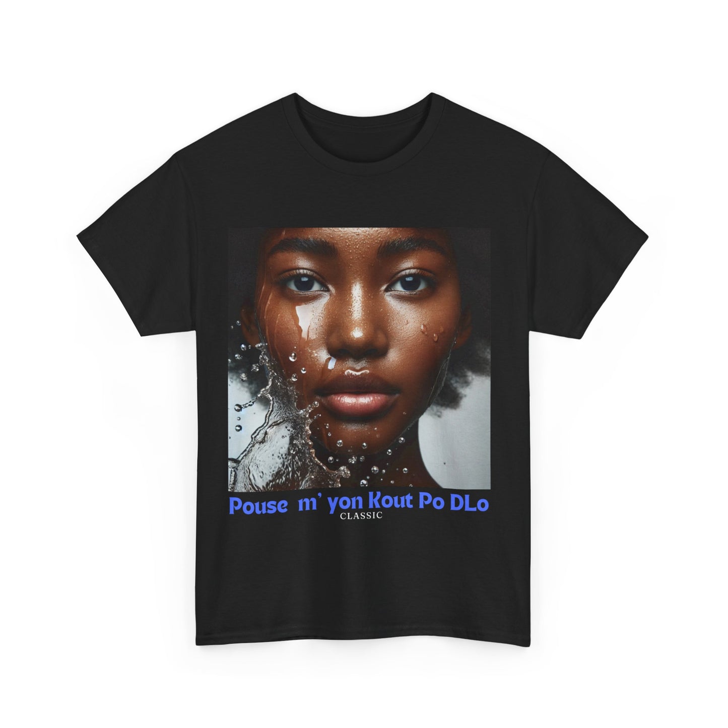 Ban Mwen yon Kout Po Dlo Model4, by Kome Senterez, Haitian TShirt, Machetoupatou