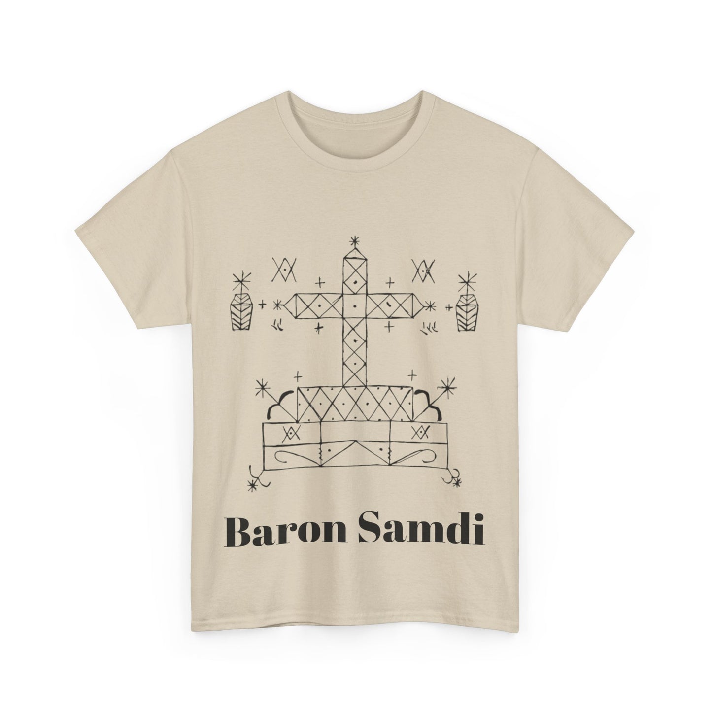 Baron Samdi Vodou Veve Unisex Tee, Haitian Vodou, Machetoupatou