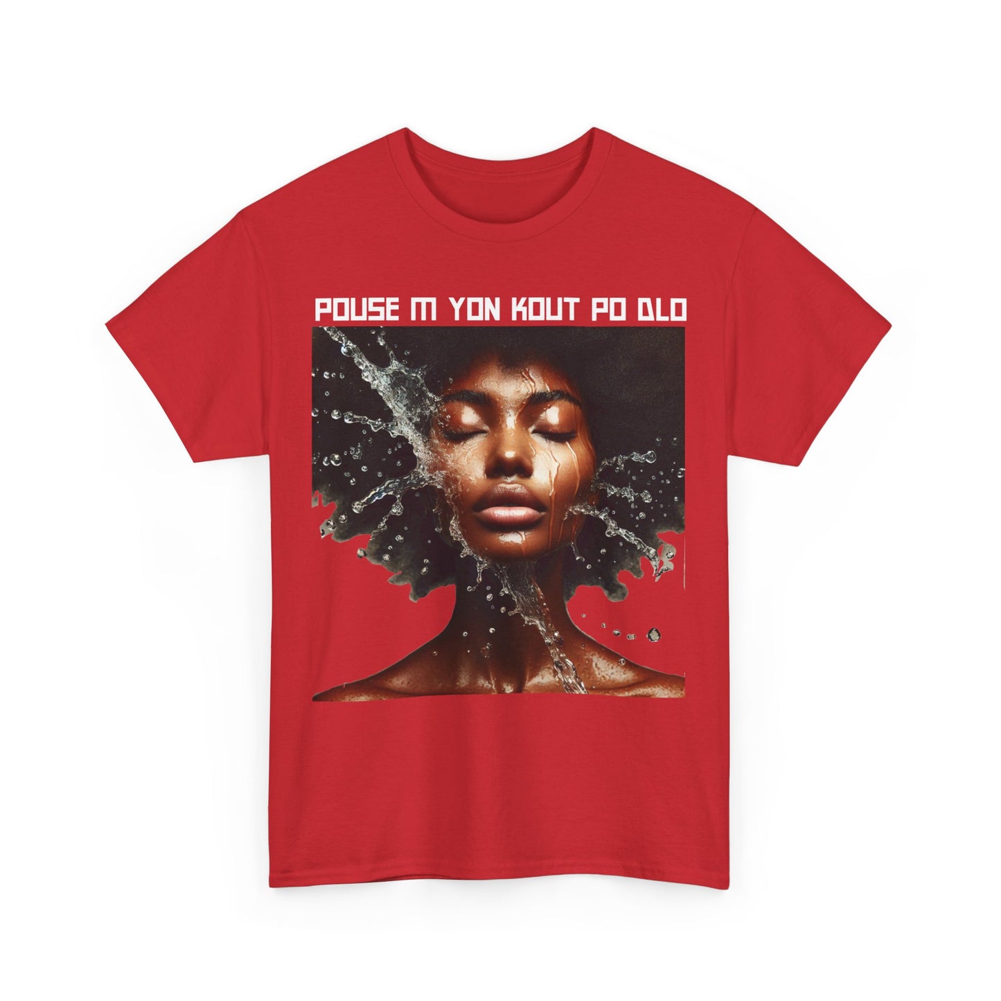 Ban Mwen yon Kout Po Dlo Model3, by Kome Senterez, Haitian TShirt, Machetoupatou