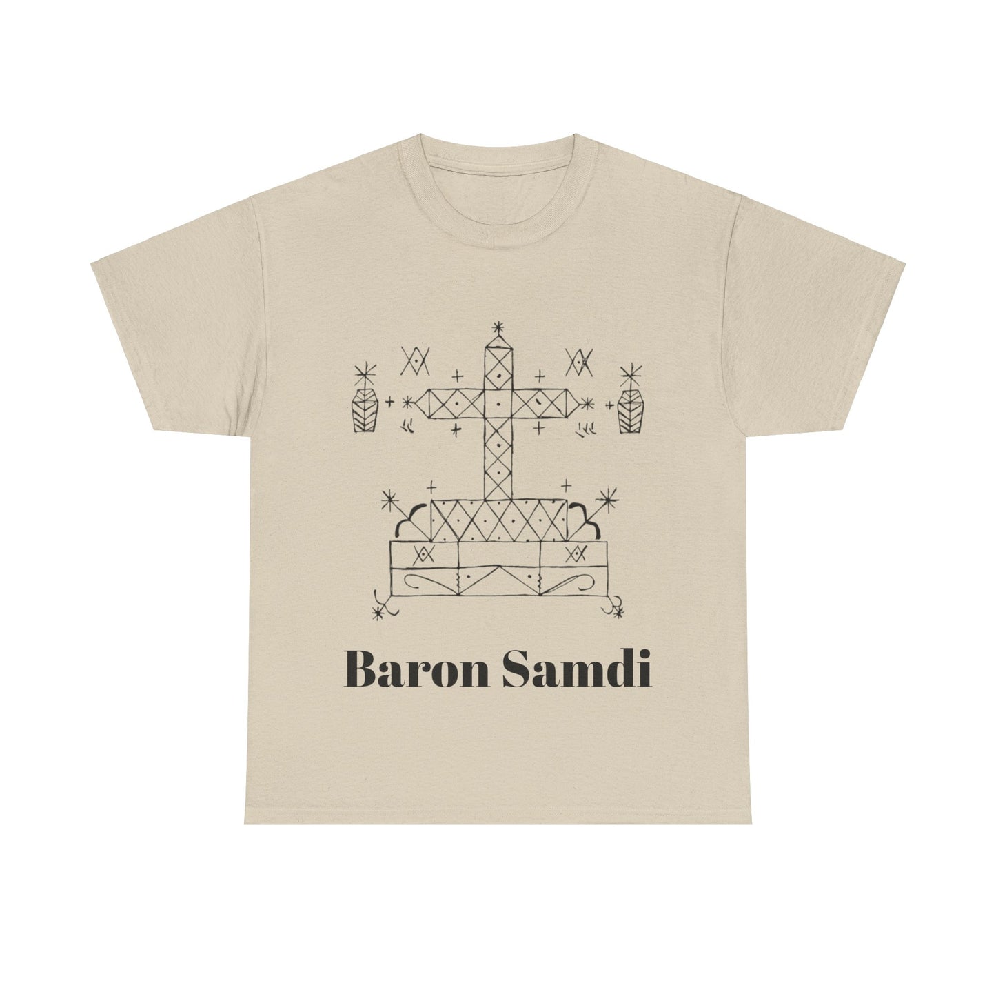 Baron Samdi Vodou Veve Unisex Tee, Haitian Vodou, Machetoupatou