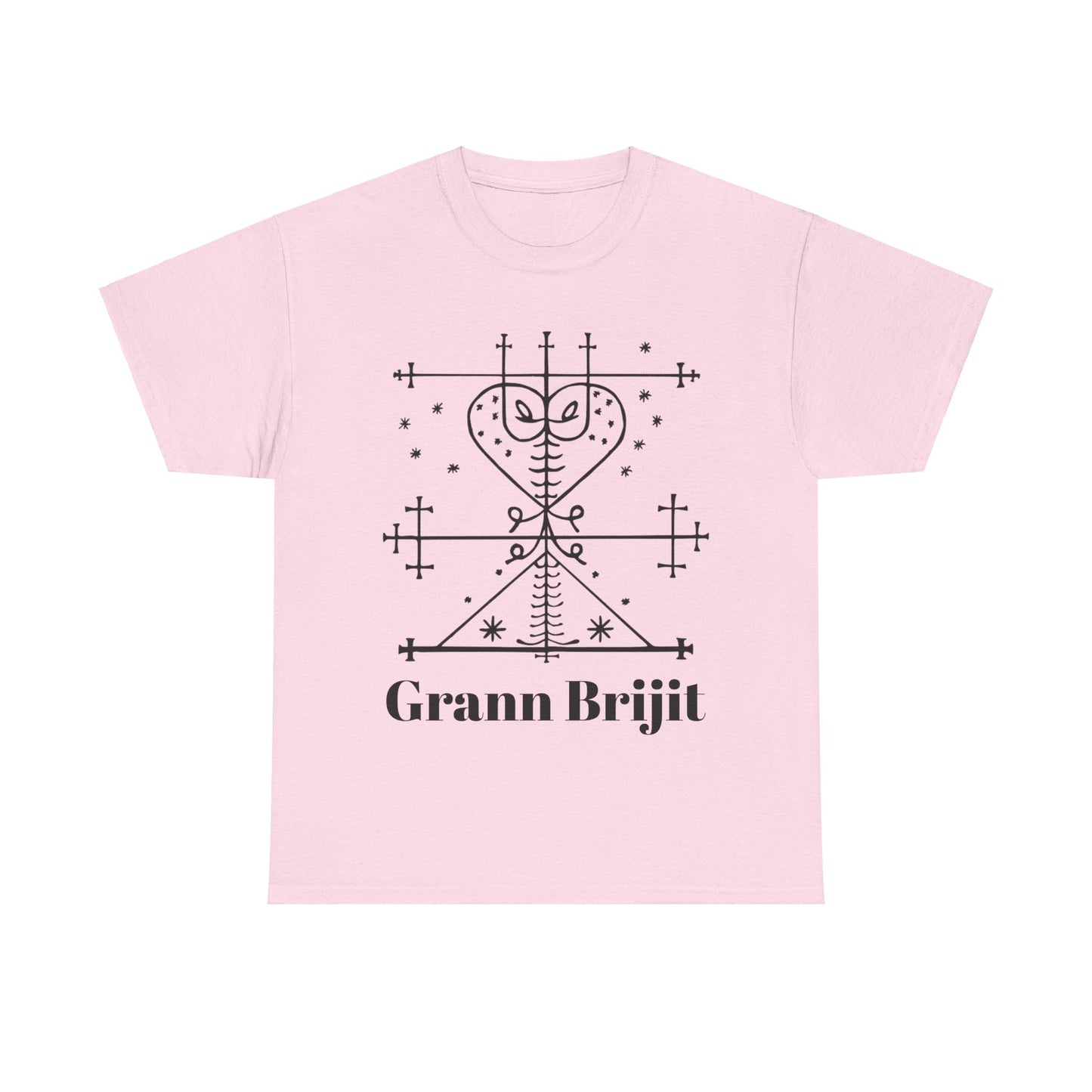 Grann Brijit Vodou Veve Unisex Tee, Haitian Vodou, Machetoupatou