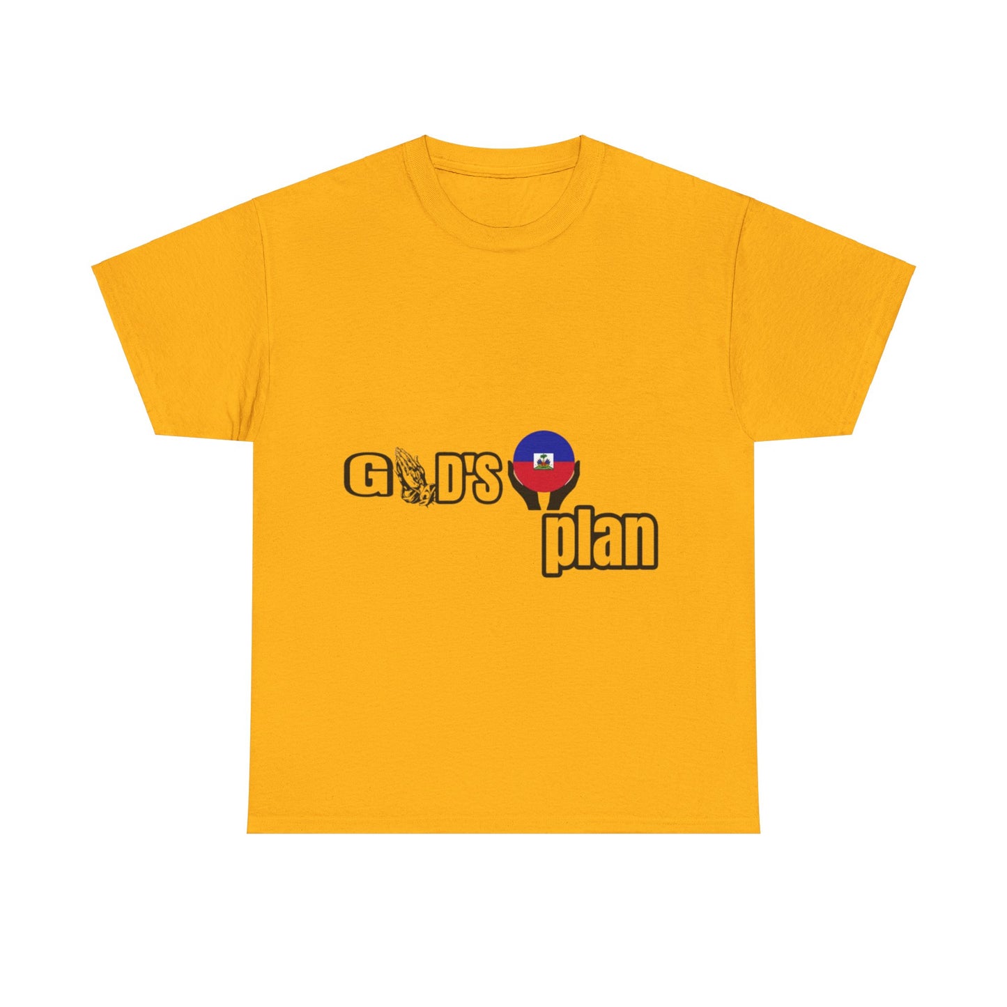 God's Plan with the Haiti Flag" t-shirts, by Mama Benie