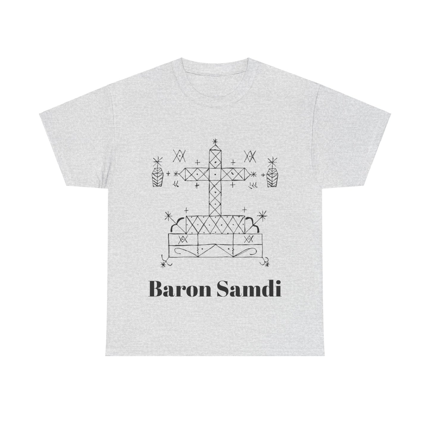 Baron Samdi Vodou Veve Unisex Tee, Haitian Vodou, Machetoupatou