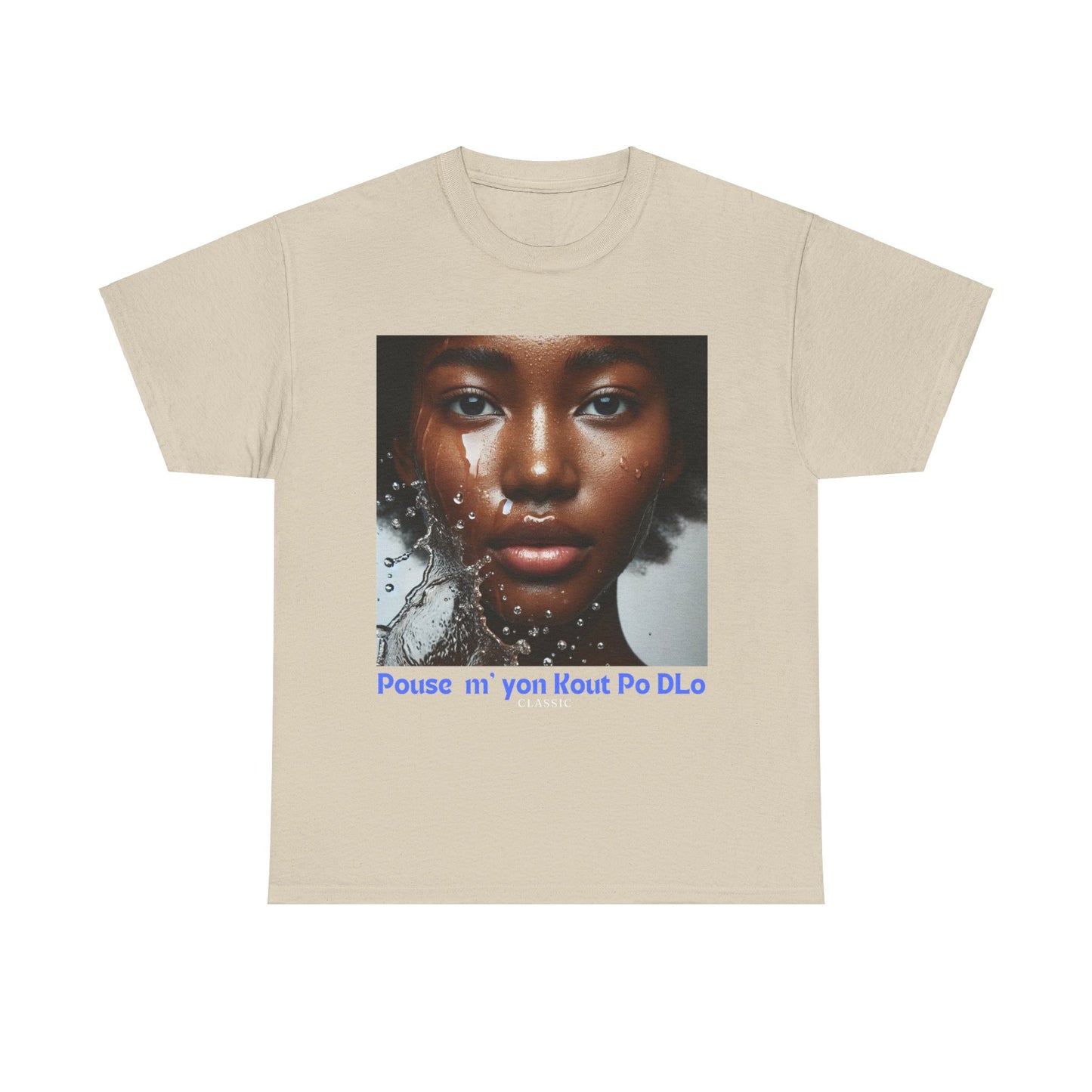 Ban Mwen yon Kout Po Dlo Model4, by Kome Senterez, Haitian TShirt, Machetoupatou