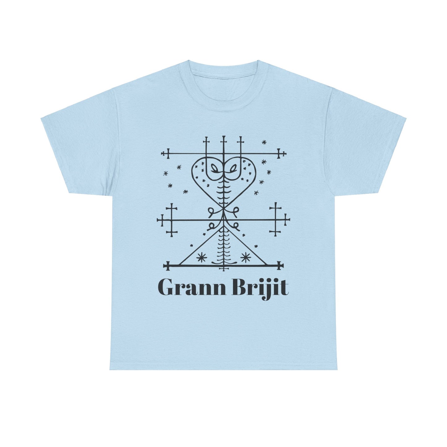 Grann Brijit Vodou Veve Unisex Tee, Haitian Vodou, Machetoupatou