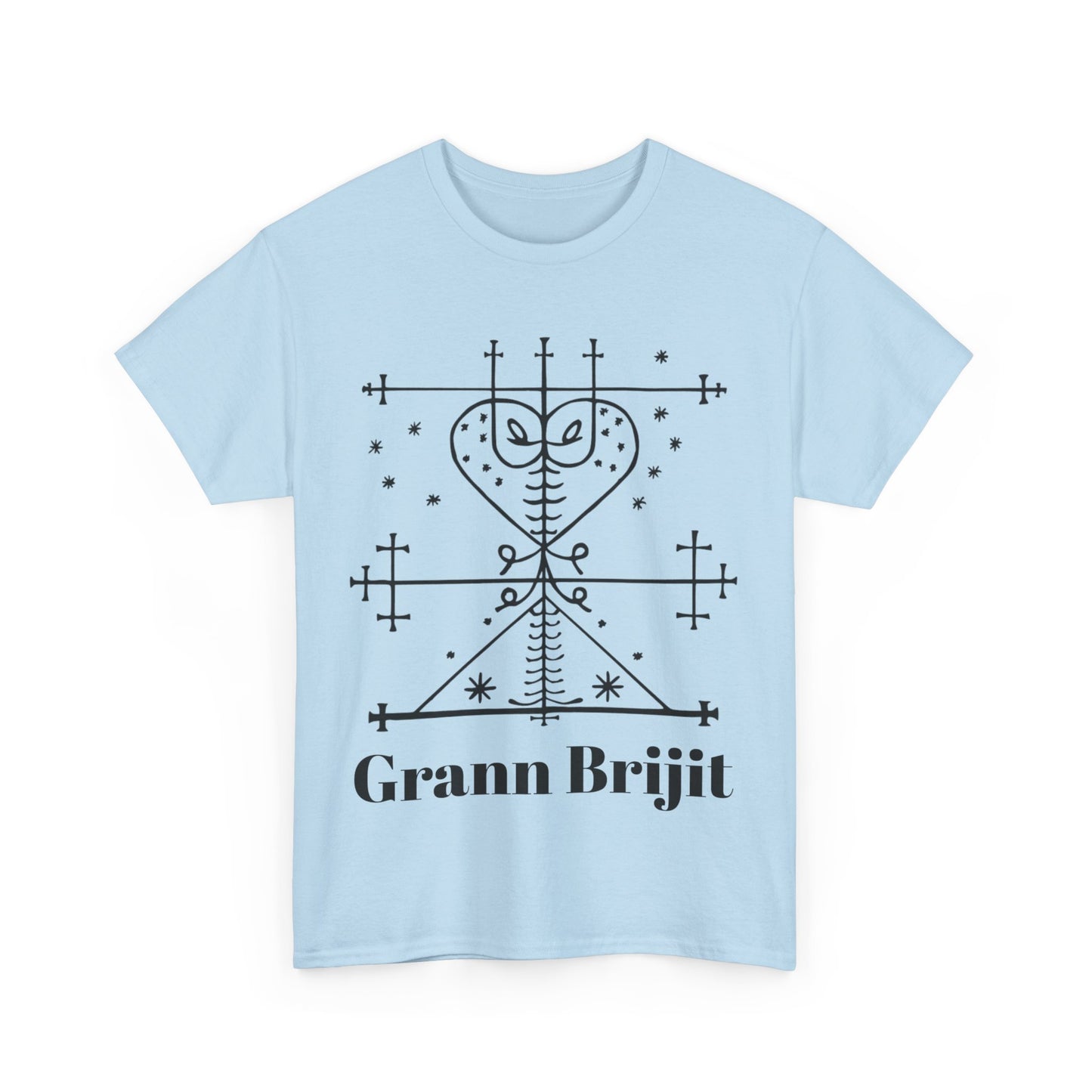 Grann Brijit Vodou Veve Unisex Tee, Haitian Vodou, Machetoupatou