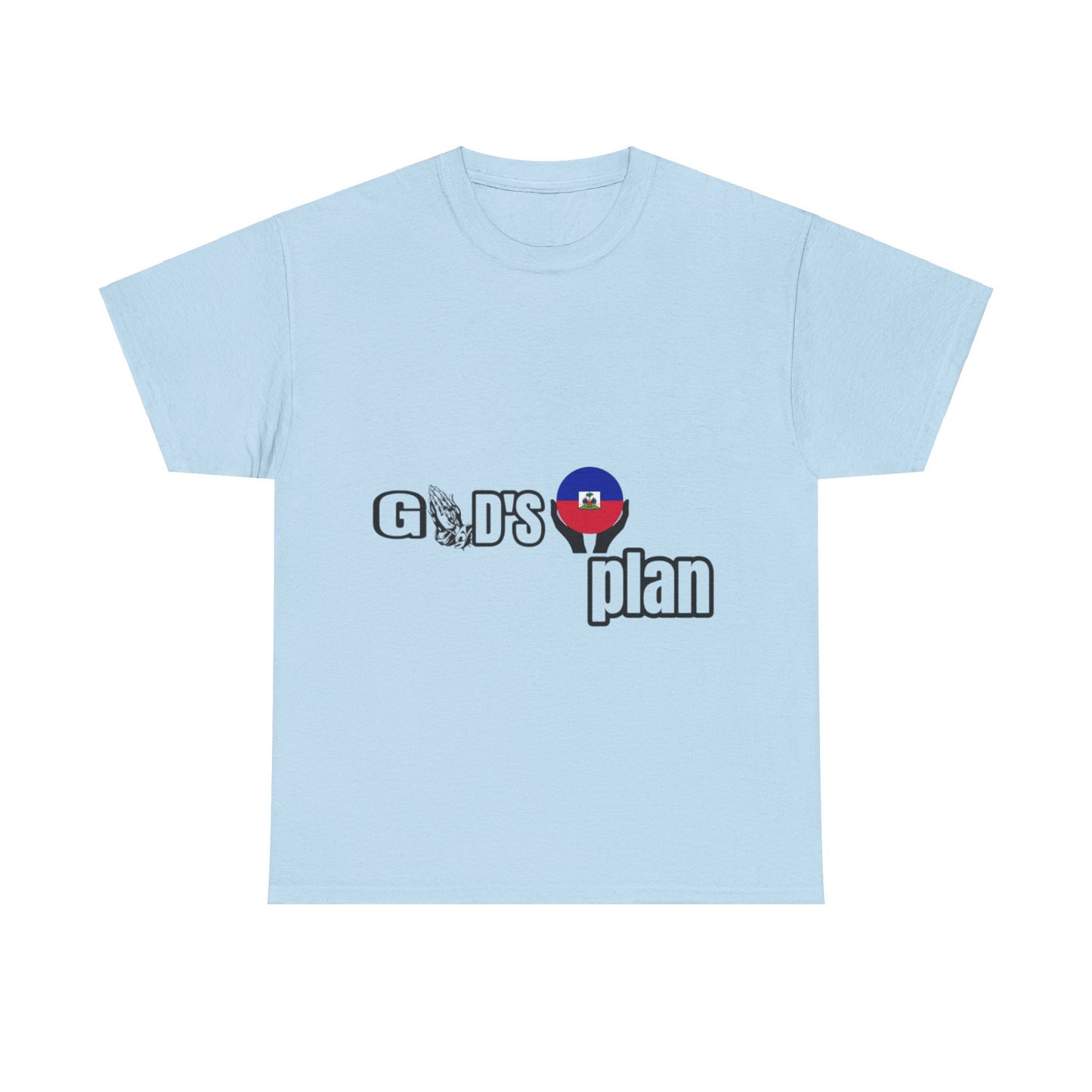 God's Plan with the Haiti Flag" t-shirts, by Mama Benie