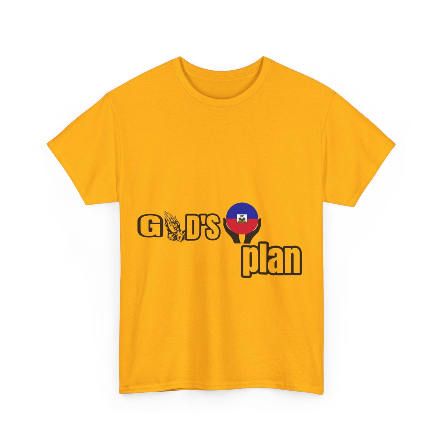 God's Plan with the Haiti Flag" t-shirts, by Mama Benie