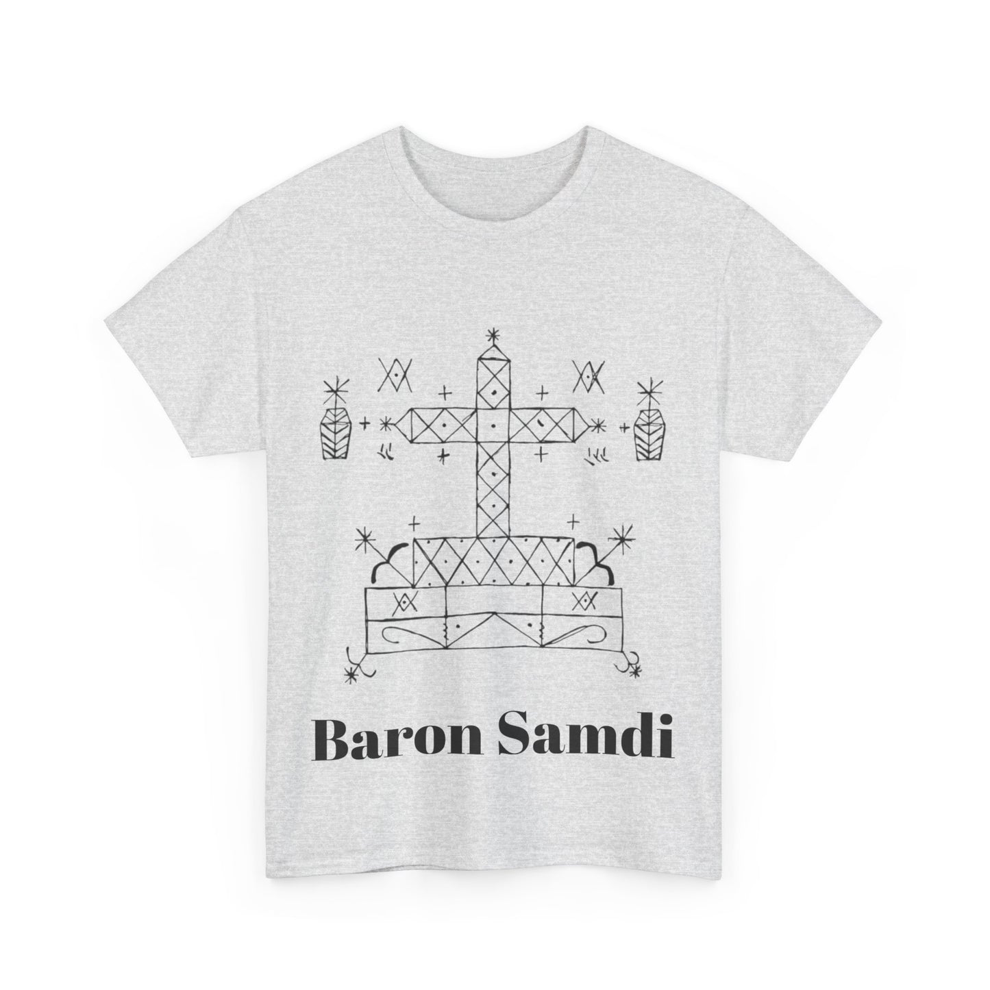 Baron Samdi Vodou Veve Unisex Tee, Haitian Vodou, Machetoupatou