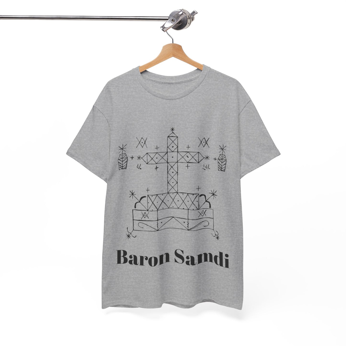 Baron Samdi Vodou Veve Unisex Tee, Haitian Vodou, Machetoupatou