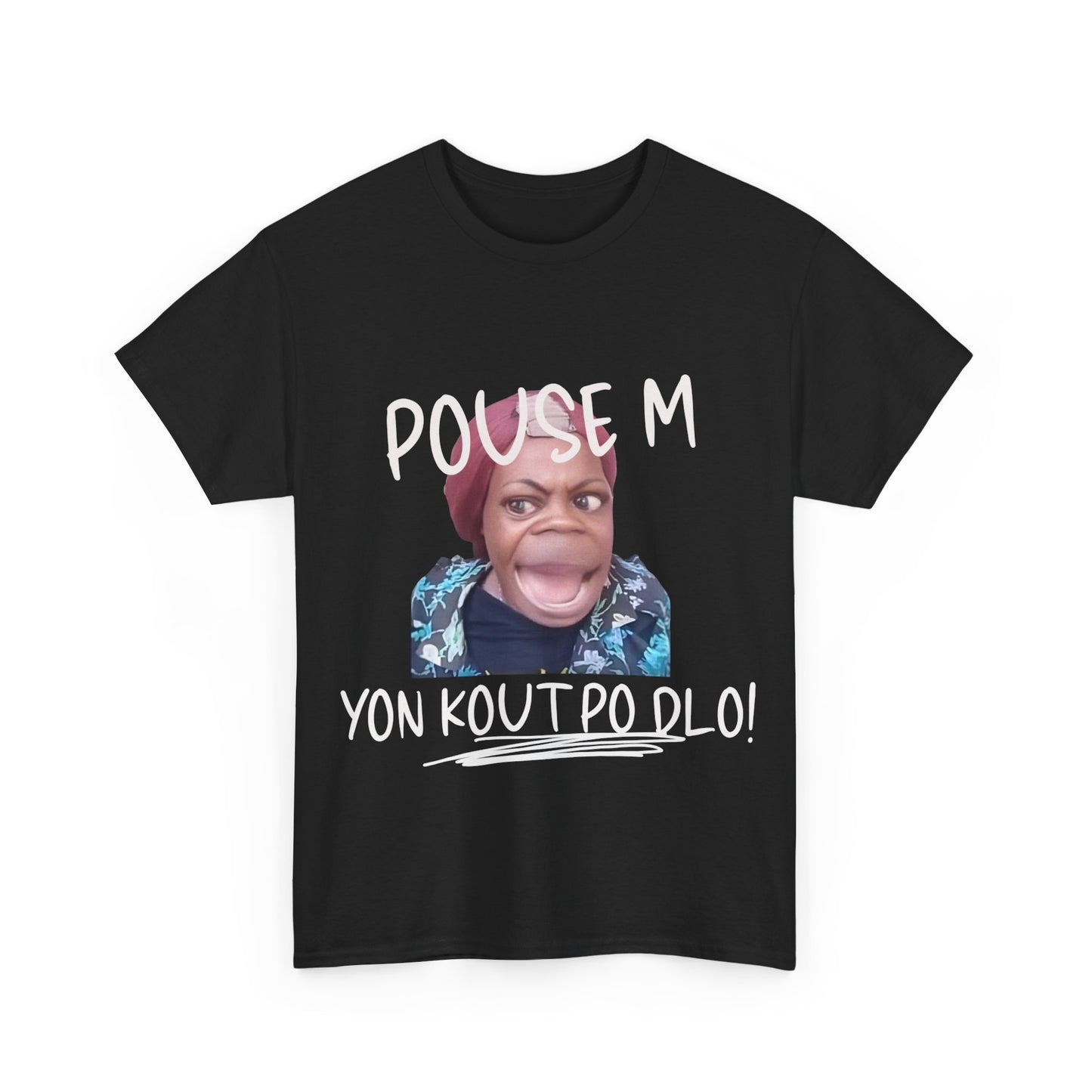 Ban Mwen yon Kout Po Dlo Model2, by Kome Senterez, Haitian TShirt, Machetoupatou