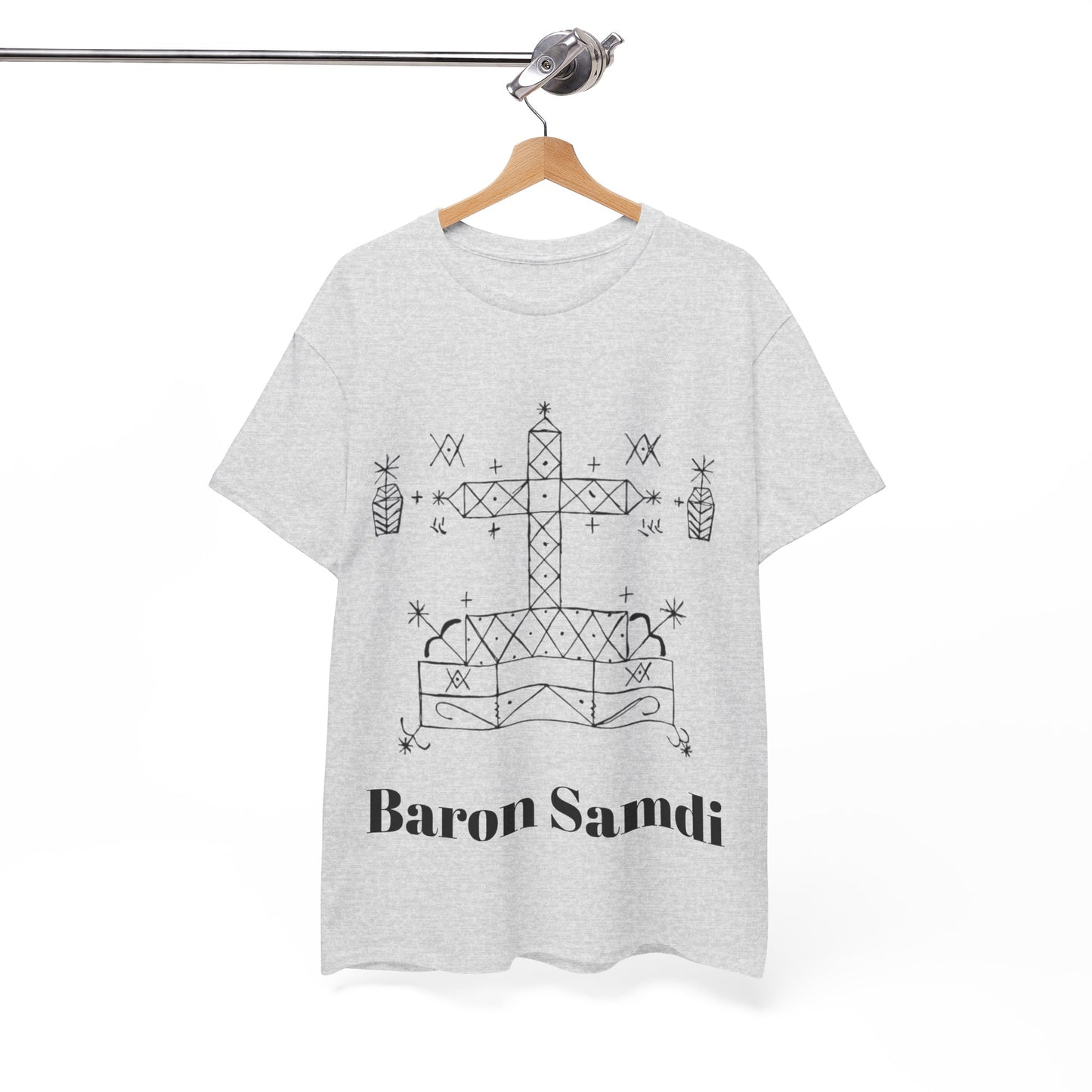 Baron Samdi Vodou Veve Unisex Tee, Haitian Vodou, Machetoupatou