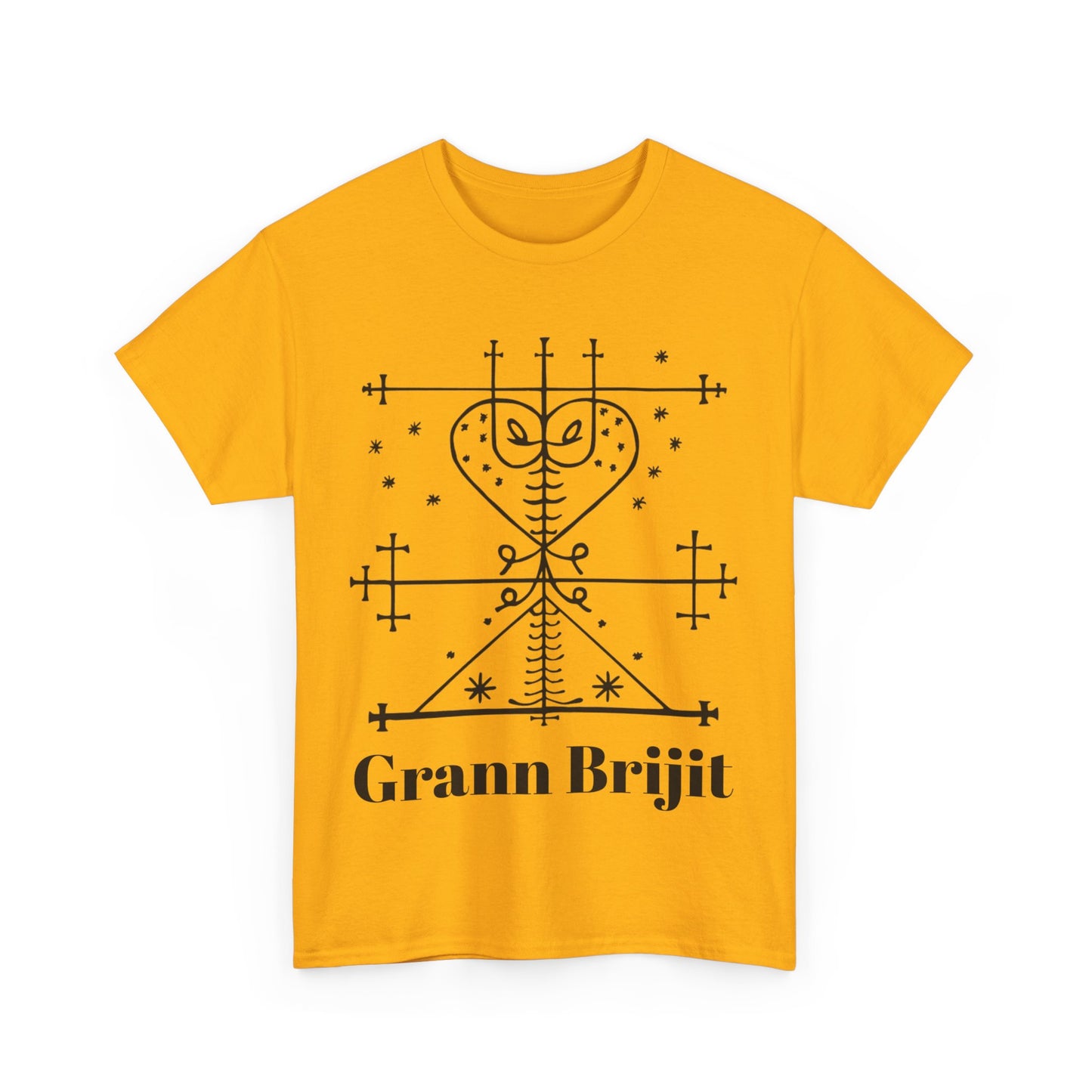 Grann Brijit Vodou Veve Unisex Tee, Haitian Vodou, Machetoupatou