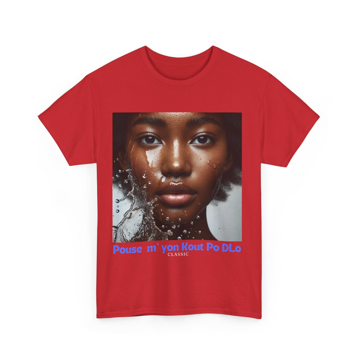 Ban Mwen yon Kout Po Dlo Model4, by Kome Senterez, Haitian TShirt, Machetoupatou